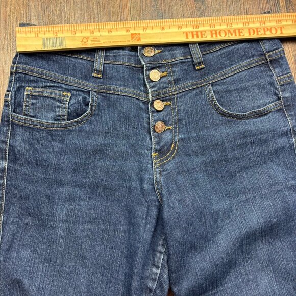 Judy Blue Straight Jeans HighWaisted Dark Wash Button Fly 8160 Women’s Size 9/29 - Picture 6 of 10